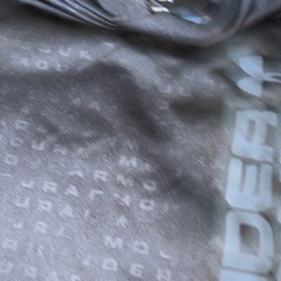 UNDER ARMOUR ―Boys Youth Large LOOSE Black/Gray/Blue Graphic Hoodie Sweatshirt - Picture 3 of 11